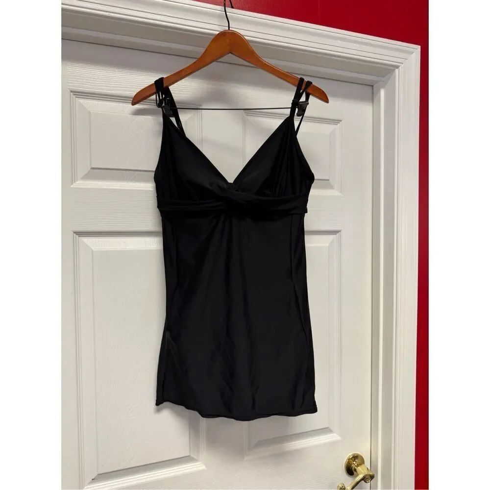 Athleta Black Swim Dress w/Pockets! Sz 38D/ 36DD EUC